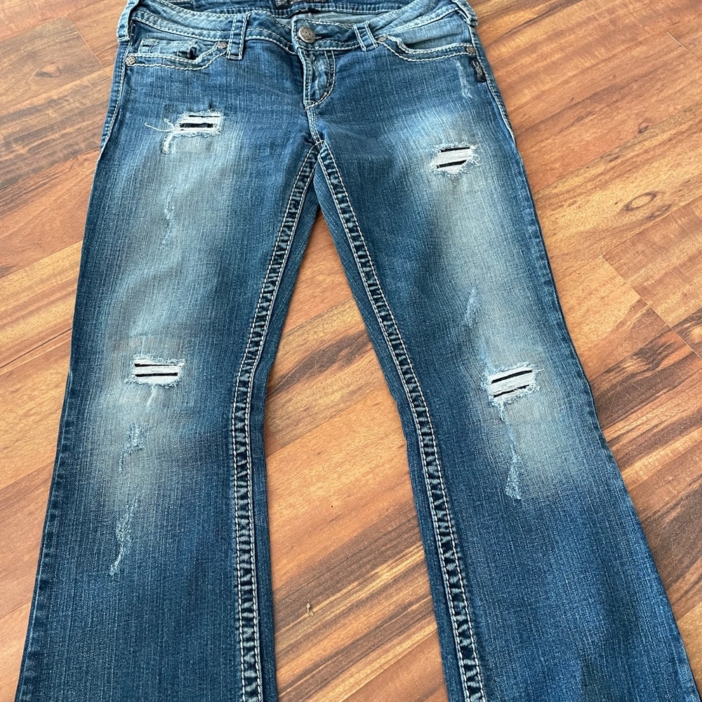 Silver jeans Pioneer sz30 16 in waist 31 inseam